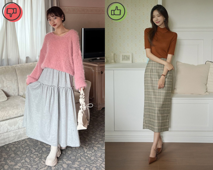 4 kiểu chân váy "dìm" chiều cao, nàng thấp bé cần tránh xa - Ảnh 2. 4 kiểu chân váy "dìm" chiều cao, nàng thấp bé cần tránh xa - Ảnh 2.