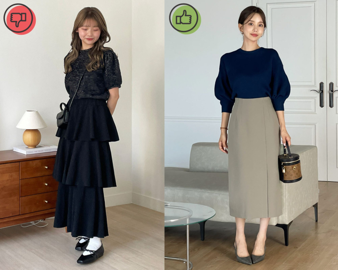 4 kiểu chân váy "dìm" chiều cao, nàng thấp bé cần tránh xa - Ảnh 3. 4 kiểu chân váy "dìm" chiều cao, nàng thấp bé cần tránh xa - Ảnh 3.