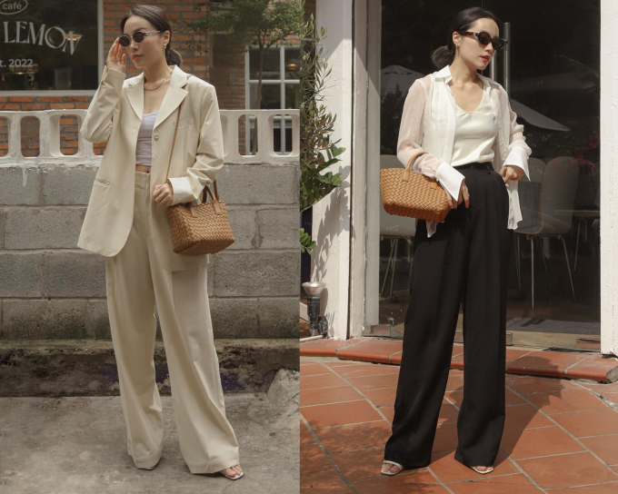 Cao chưa đến 1m60, Hà Trúc thường diện 4 kiểu quần dài tôn dáng - Ảnh 4. Cao chưa đến 1m60, Hà Trúc thường diện 4 kiểu quần dài tôn dáng - Ảnh 4.