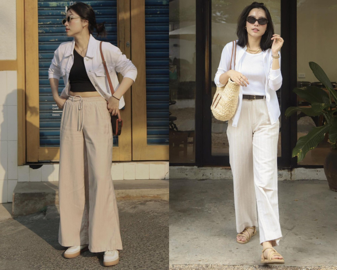 Cao chưa đến 1m60, Hà Trúc thường diện 4 kiểu quần dài tôn dáng - Ảnh 5. Cao chưa đến 1m60, Hà Trúc thường diện 4 kiểu quần dài tôn dáng - Ảnh 5.
