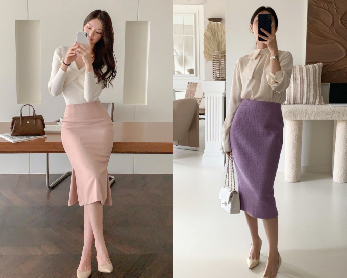 4 mẫu chân váy nàng công sở nhất định nên sắm để mặc đẹp và sang hơn - Ảnh 5. 4 mẫu chân váy nàng công sở nhất định nên sắm để mặc đẹp và sang hơn - Ảnh 5.